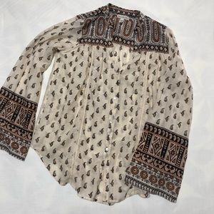 Billabong Paisley button down tunic